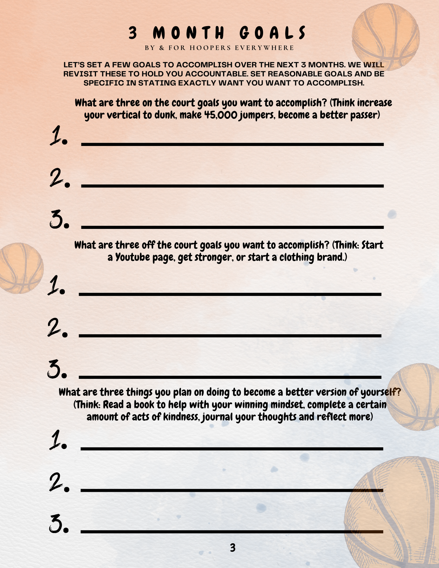 The Hooper's Blueprint: The Basketball Journal
