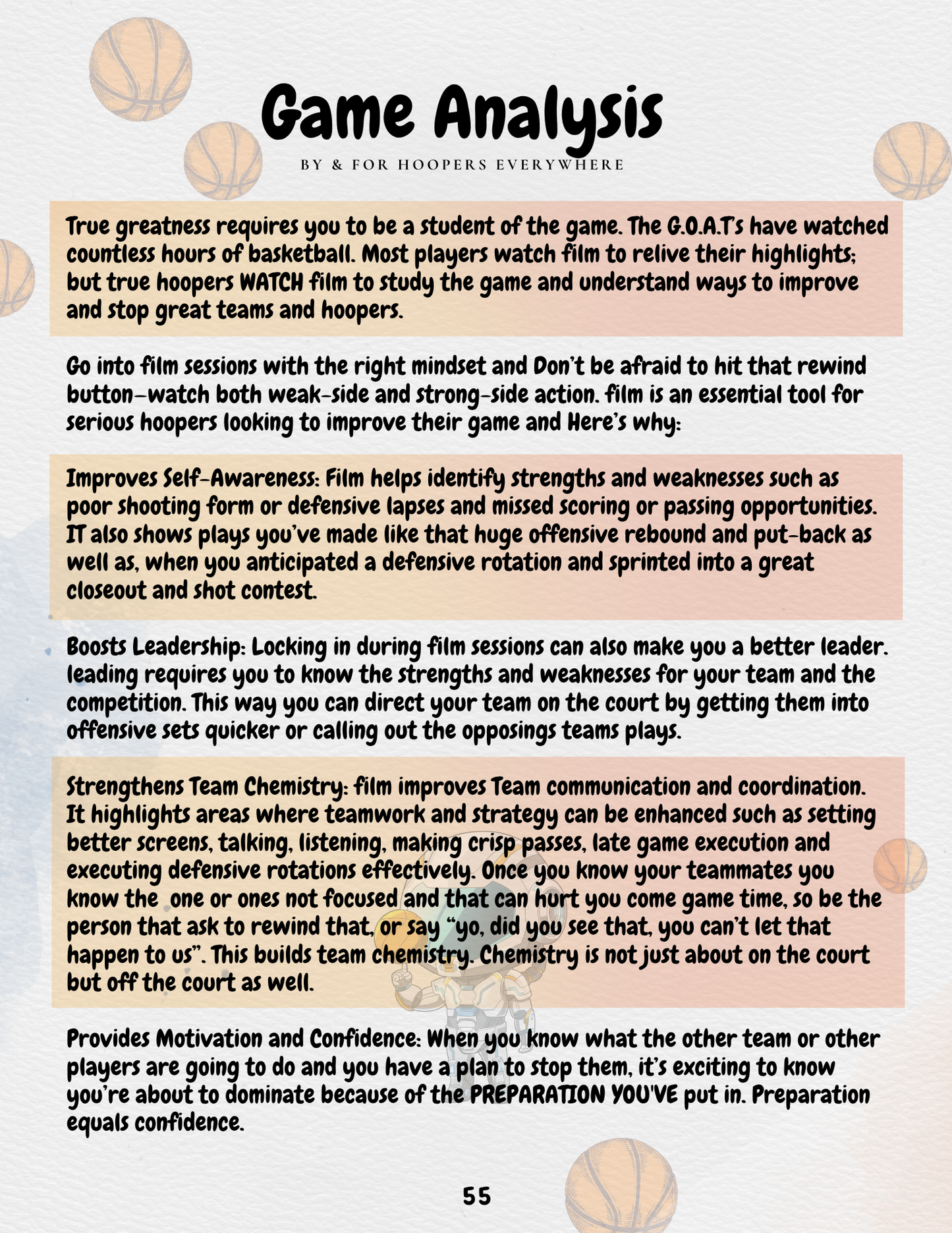 The Hooper's Blueprint: The Basketball Journal
